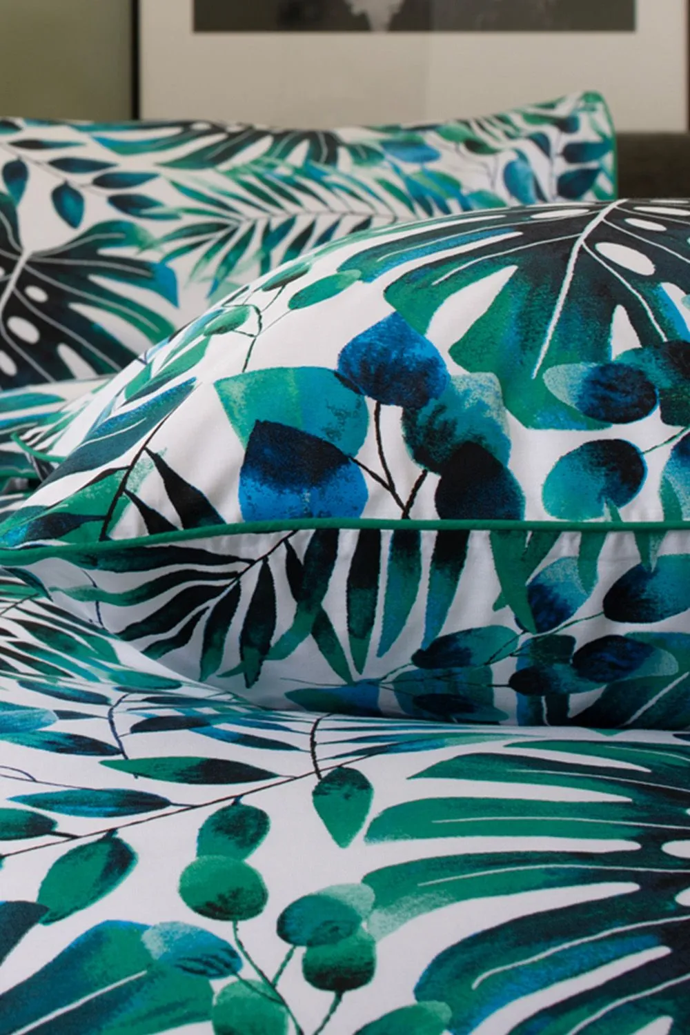The Lyndon Company Brazil Digital Print 100% Cotton Duvet Cover Set | Deyongs 1846 in Green 5