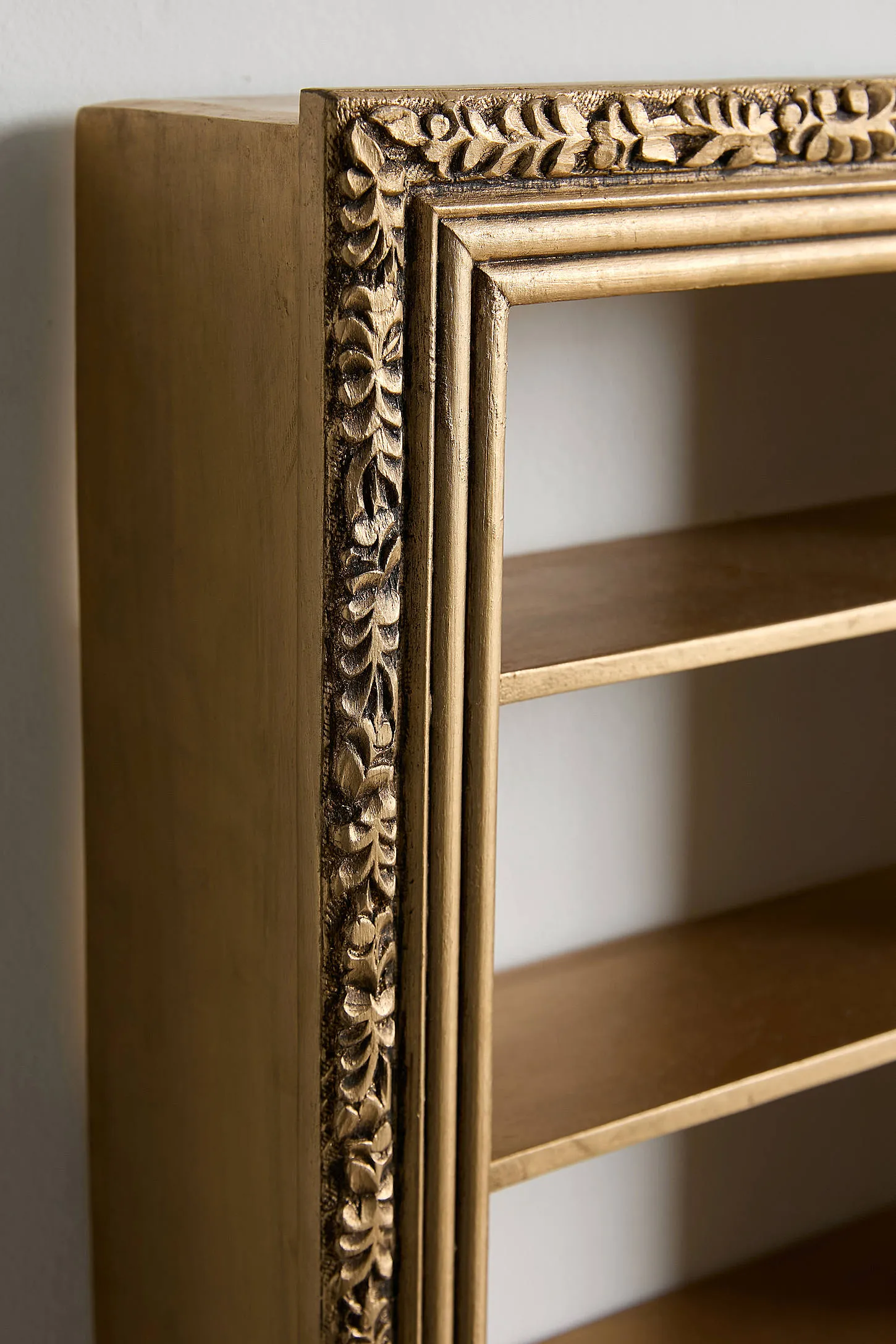 Florence Trinket Display Wall Shelf - Gold 4