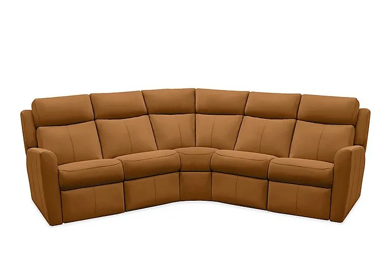 Wren Large Leather Corner Sofa - Cambridge Tan