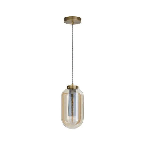 Safi Mesh Antique Brass Pendant Light 5