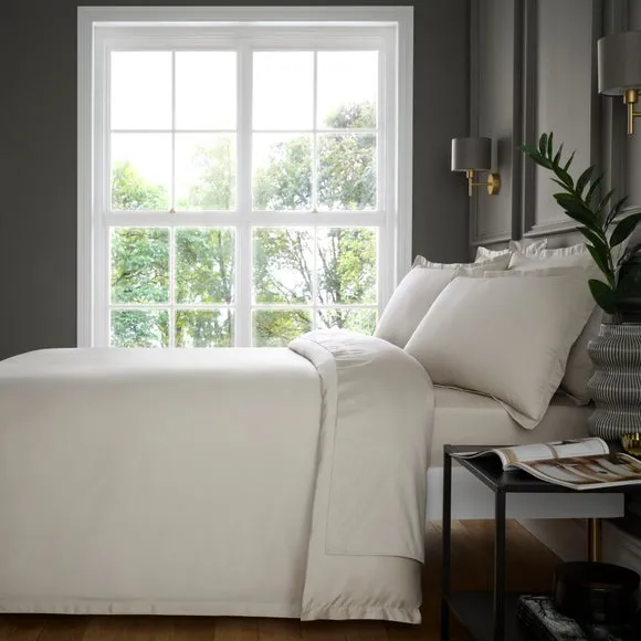 Hotel Cotton Sateen 400 Thread Count Duvet Cover & Pillowcase Set 4