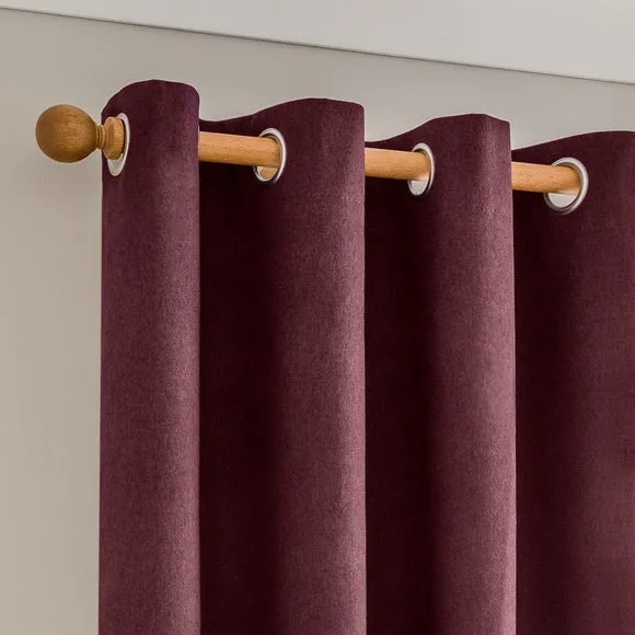 Luna Brushed Eyelet Curtains (Blackout Available)