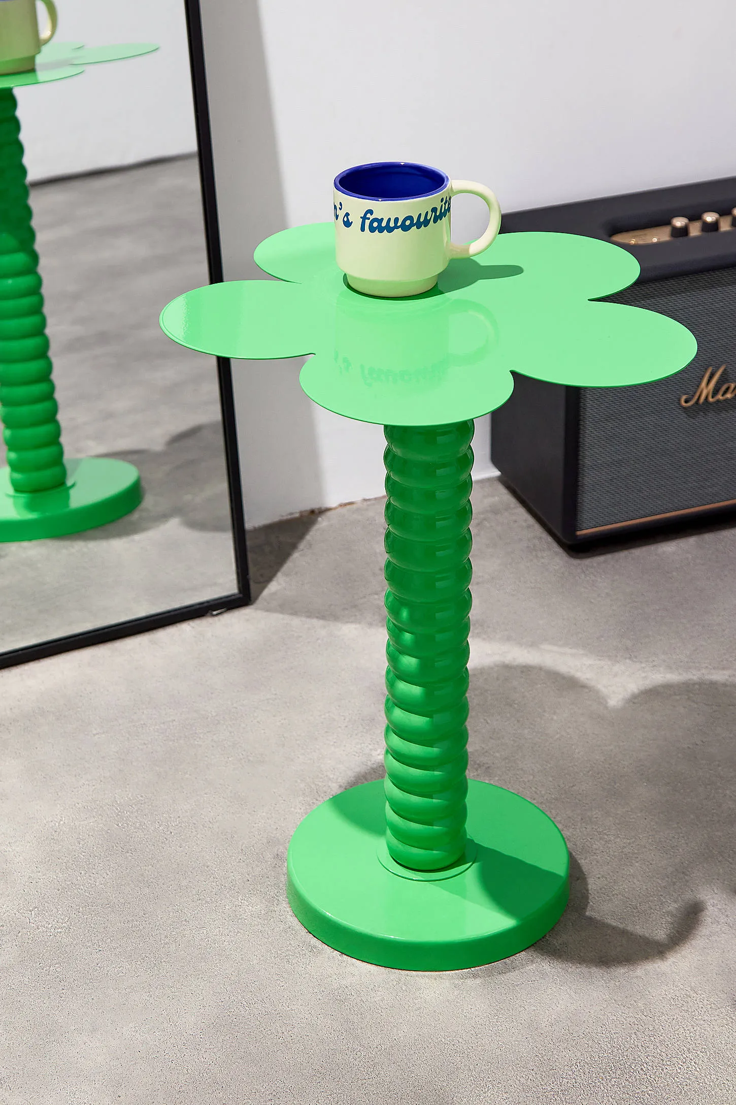 Flower Side Table - Green