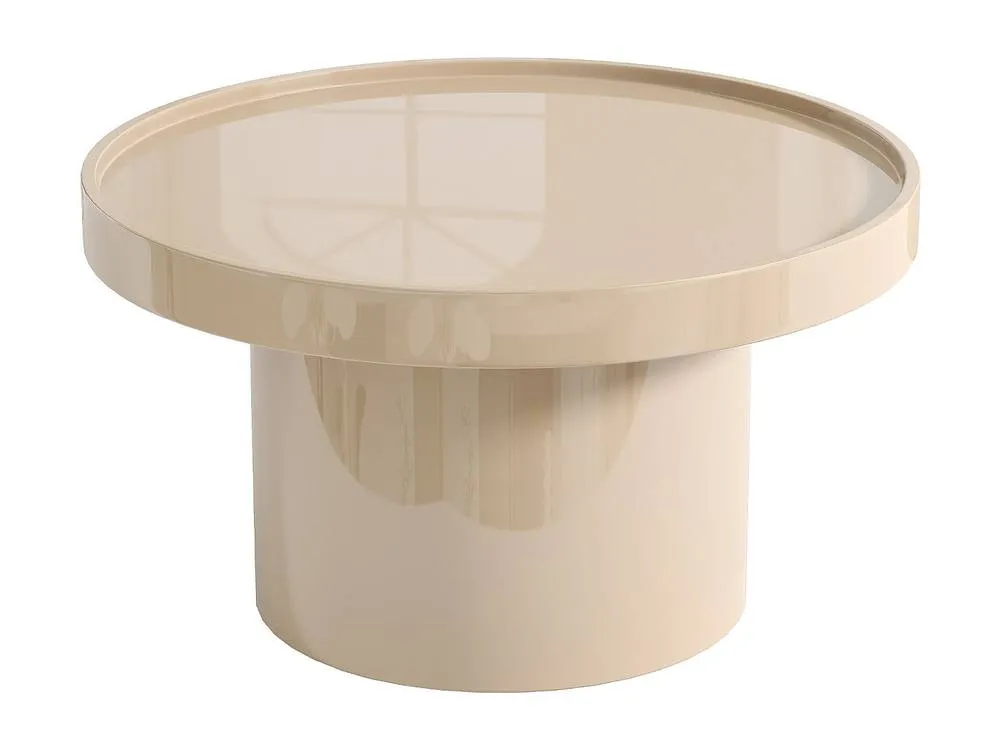Vente-unique MDF Coffee Table - Lacquered Beige - SYBEVA 2