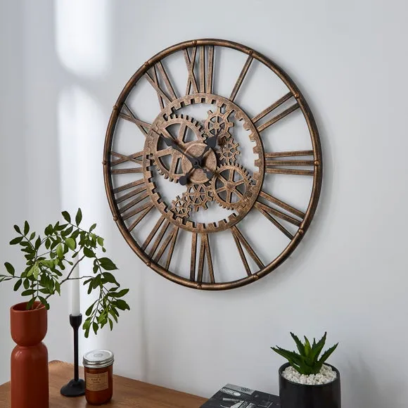 Cogs Indoor Outdoor Wall Clock 2