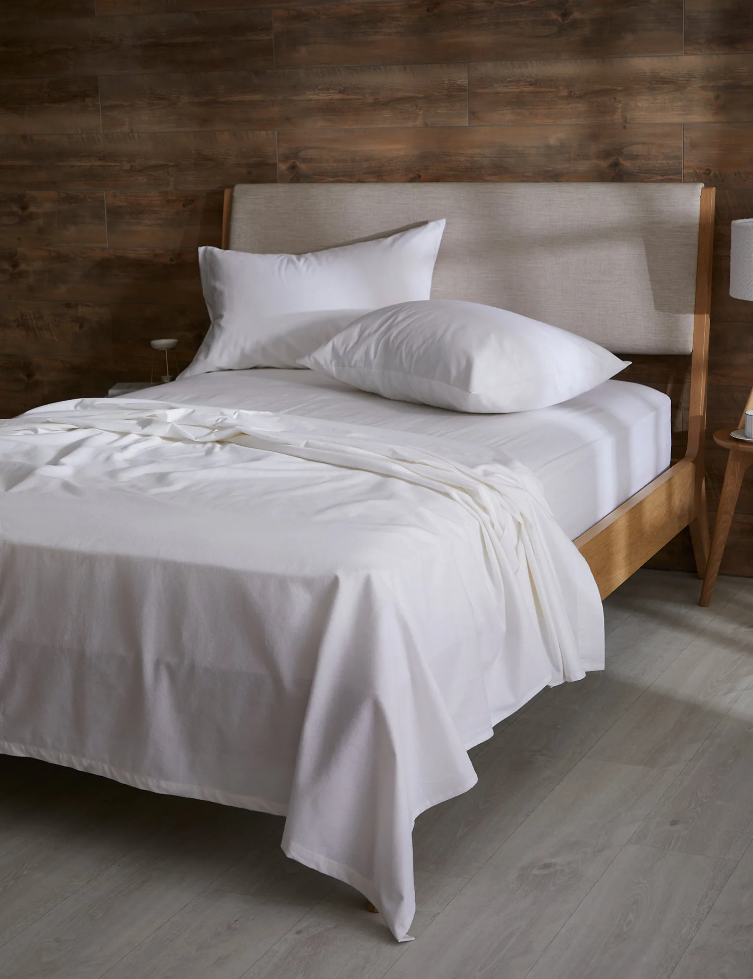 M&S Pure Cotton Brushed Flat Sheet