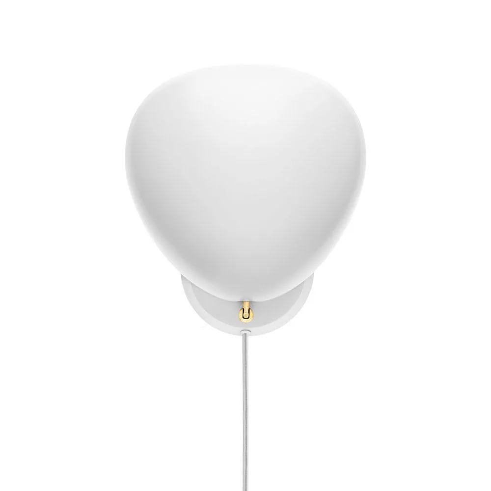 Gubi Cobra Wall Lamp with Cable Matte White 2
