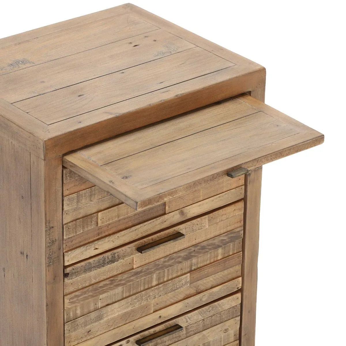 Charlie 3 Drawer Bedside Table, Wood | Barker & Stonehouse 6