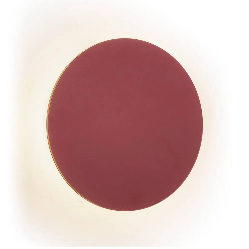 Netlighting Oregon Plus 12cm Flush Wall Lamp Red 390lm 3000K