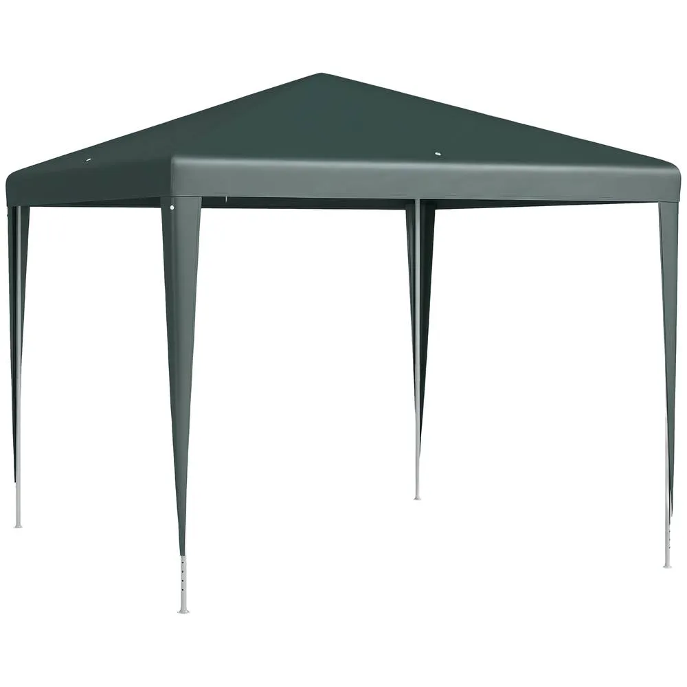 OUTSUNNY Garden Gazebo Marquee Party Tent Wedding Canopy Patio 2.7 x 2.7m in Dark Green 2