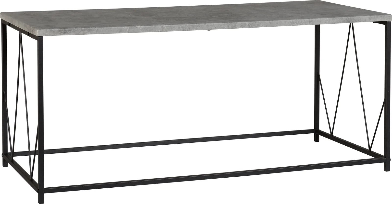 Seconique Athens Rectangular Coffee Table in Dark Grey 2