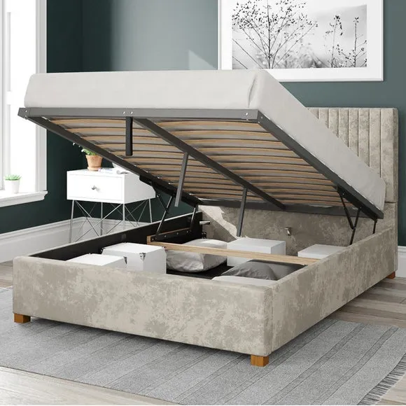 Grant Mirazzi Velvet Ottoman Bed Frame 2