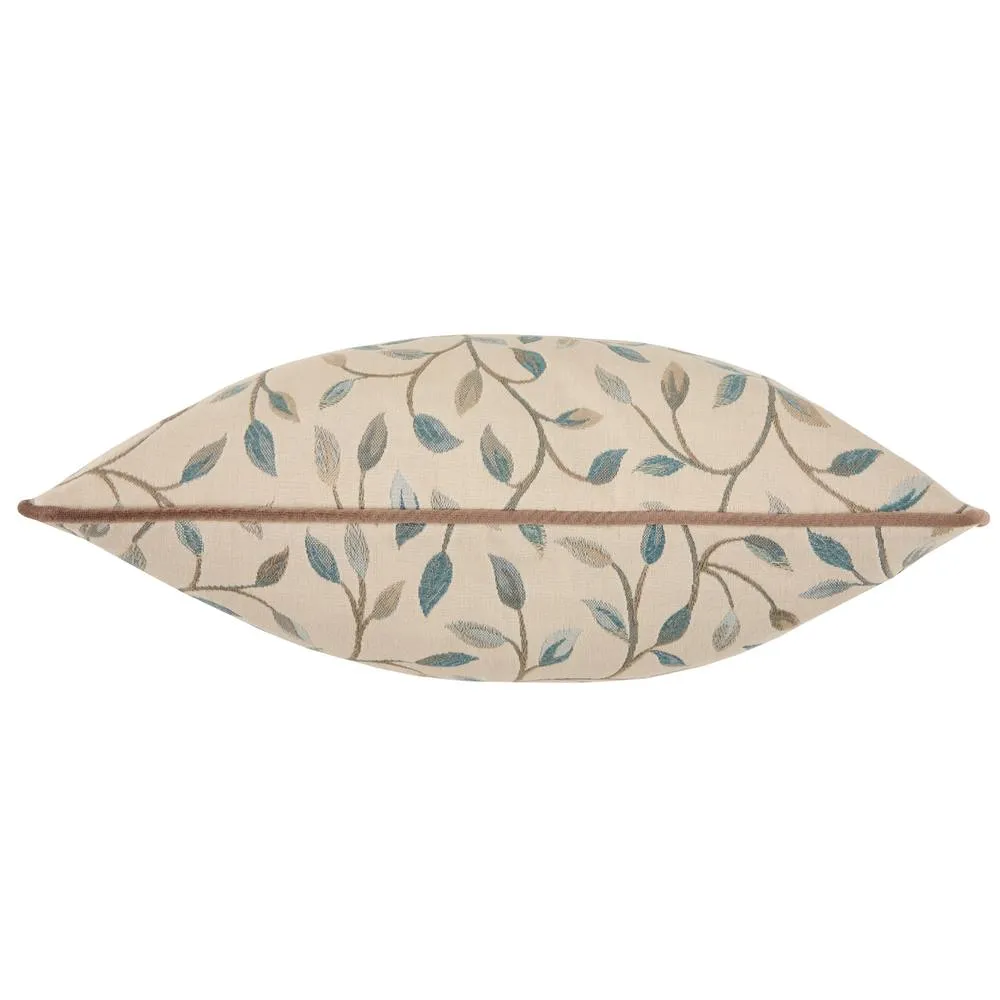 Voyage Maison Cervino Piped Jacquard Cushion in Cream 4