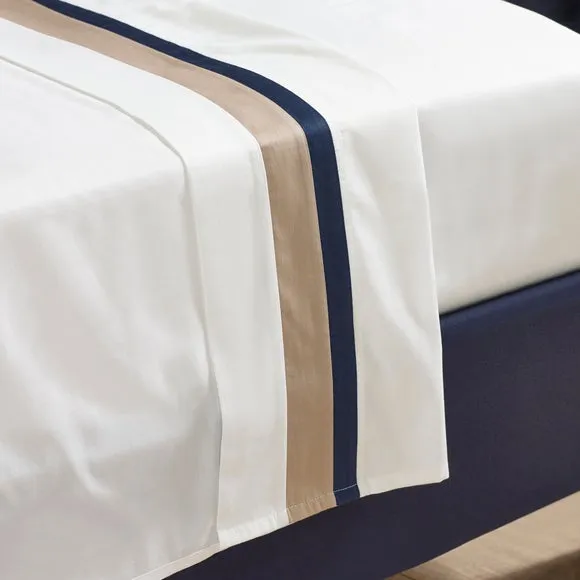 Dorma Alderton 100% Cotton Sateen Flat Sheet 1