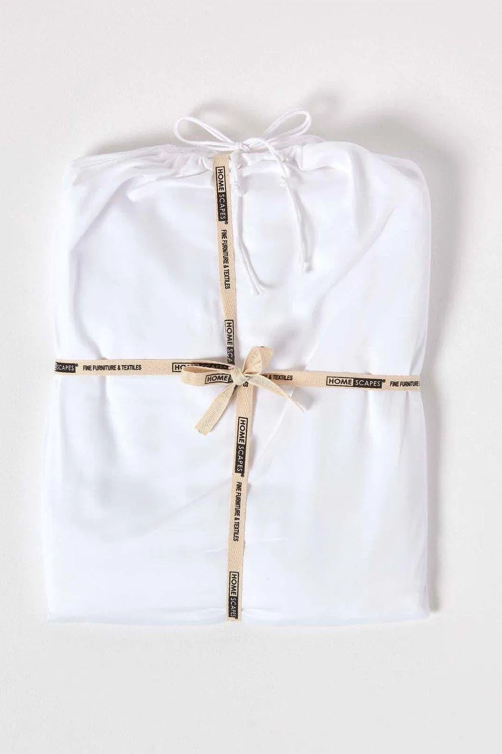Homescapes Continental Sateen Cotton Duvet Cover Set 400 TC in White 5