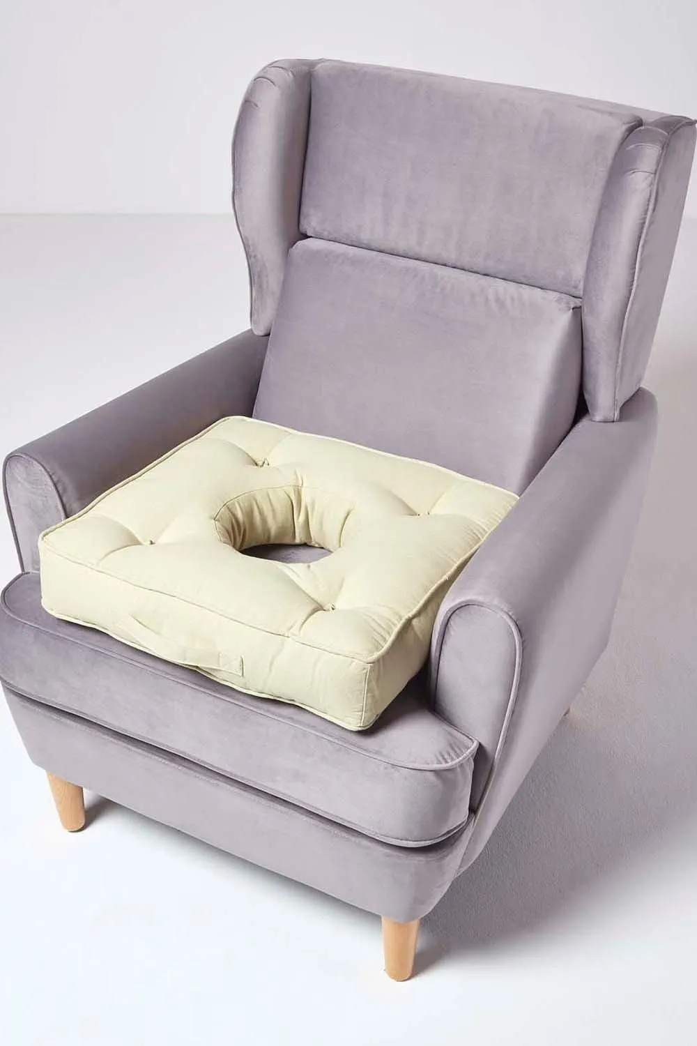 Homescapes Pressure Relief Armchair Booster Cushion in Light Green 6