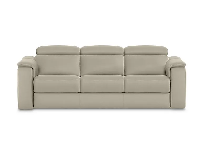 Canto 3 Seater 3 Cushion Leather Sofa