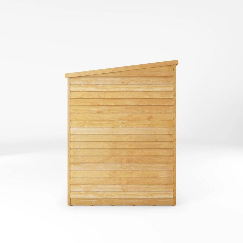 Mercia 7 x 5 Feet Overlap Pent Shed - L155.8 x W213.4 x H201 cm - Brown 3