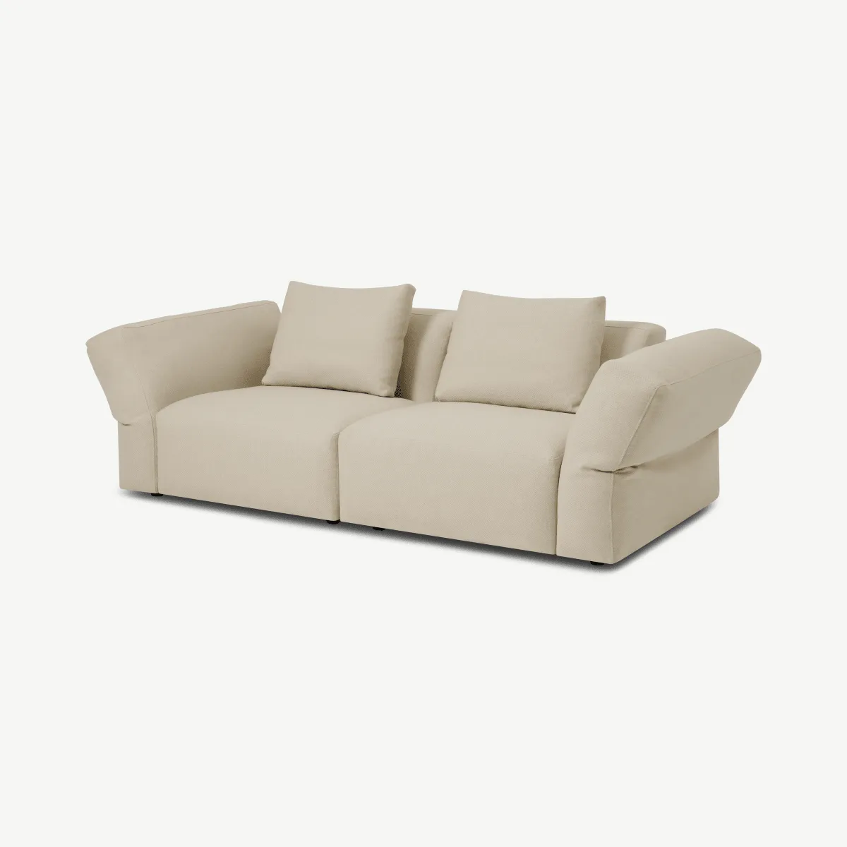 Jacklin 2 Seater Sofa, Natural Recycled Weave
