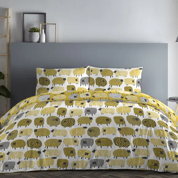 Fusion Dotty Sheep Duvet Cover & Pillowcase Set 2