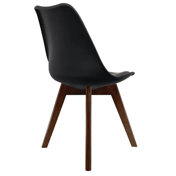 Fusion Living Soho Plastic Dining Chair with Squared Legs 5
