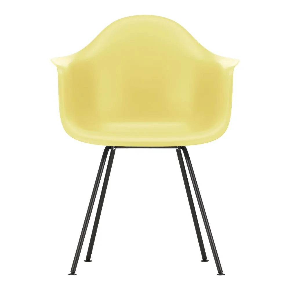Vitra Eames DAX Armchair RE in Citron with 30 Basic Dark Powder Coated Base 05 Glides 1