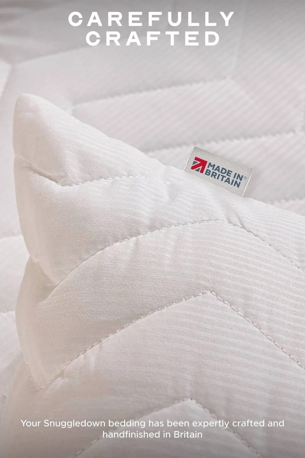 Snuggledown Scandi Rebound Pillow, Firm Support, 4 Pack in White 5