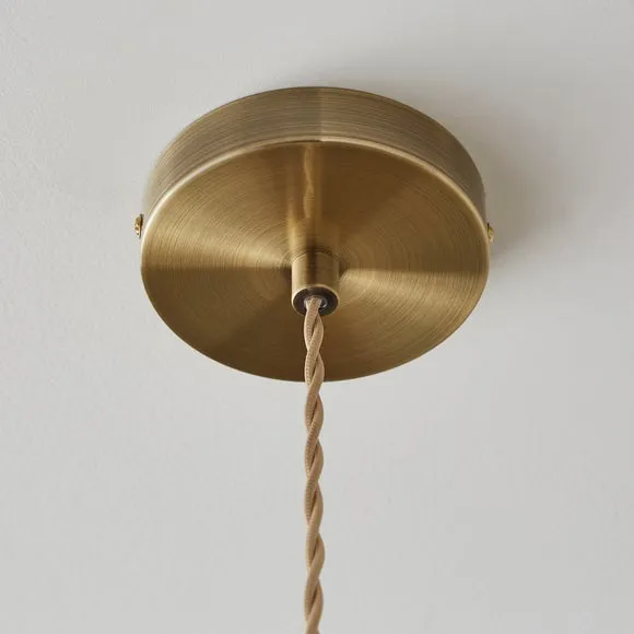 Churchgate Shilton Pressed Glass Adjustable Pendant Light 4