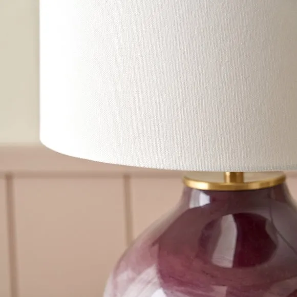 Pacific Lifestyle Juno Ombre Glass Table Lamp with Henry Cylinder Lampshade 2