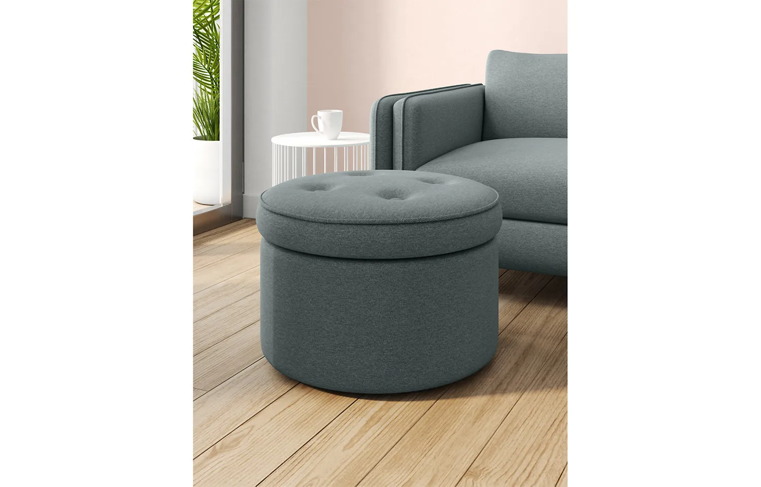 M&S Loft Round Storage Stool