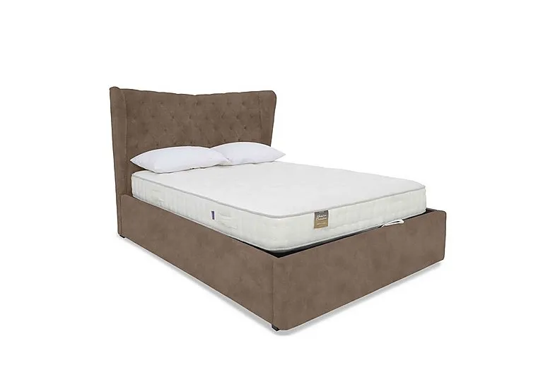 Bauer Ottoman Bed Frame - Super King - Lace Caramel