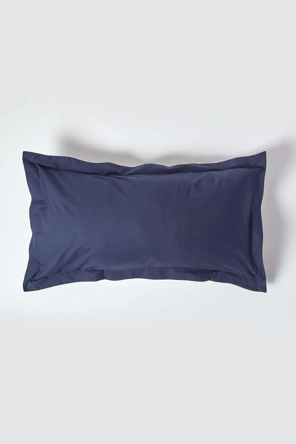 Homescapes Egyptian Cotton Oxford Pillowcase 200 TC, King Size in Navy 1