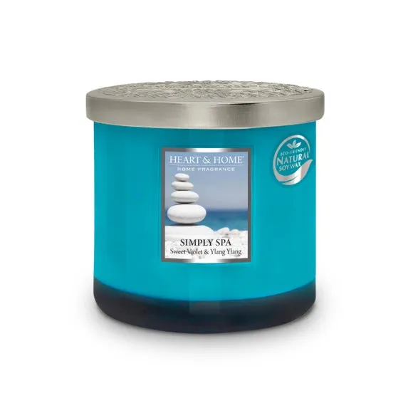 Heart and Home Ellipse Simply Spa Multi Wick Candle 2