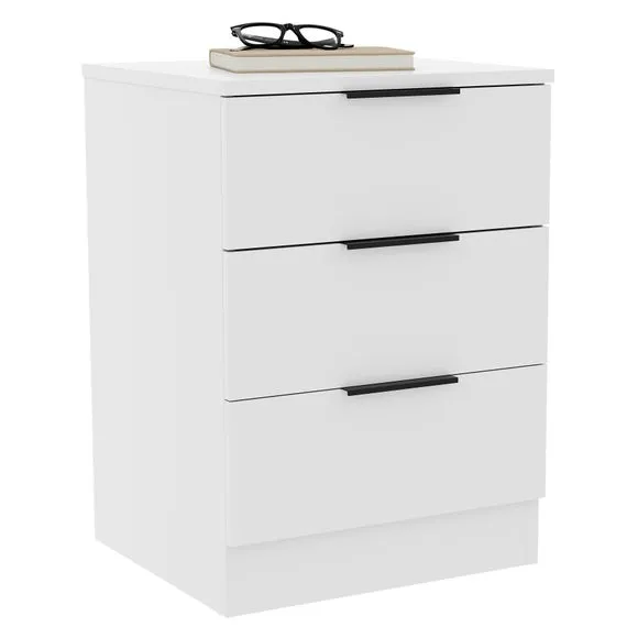 Hayes 3 Drawer Bedside Table 5