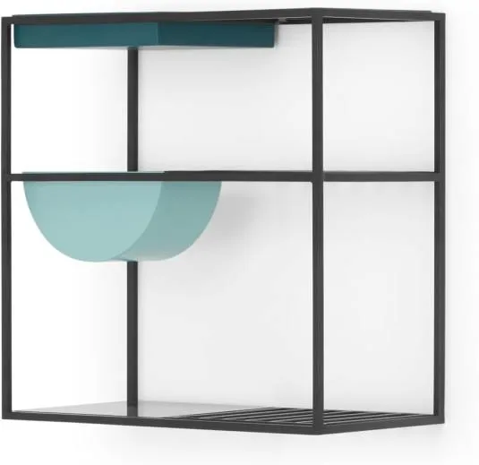 MADE Essentials Poppy Kitchen wall storage unit, Metal and Glass