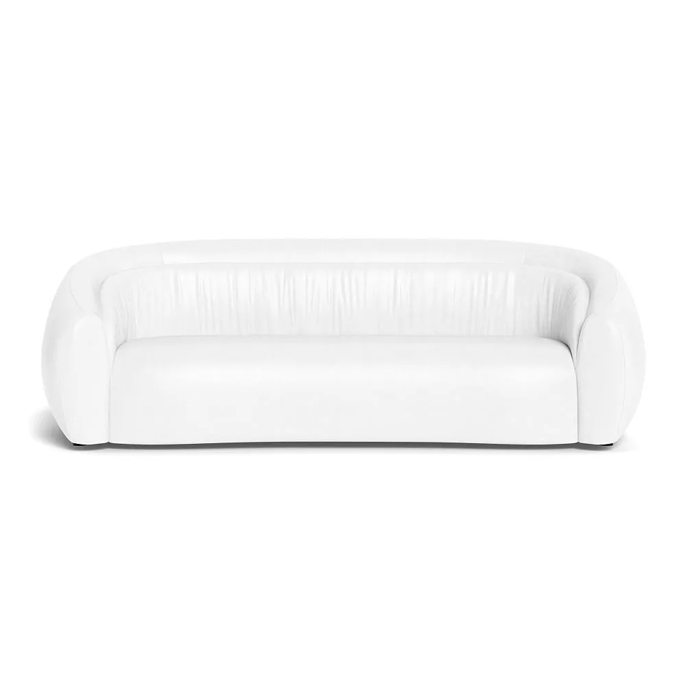 Heal's Flora 4 Seater Sofa Linea Leather White 1