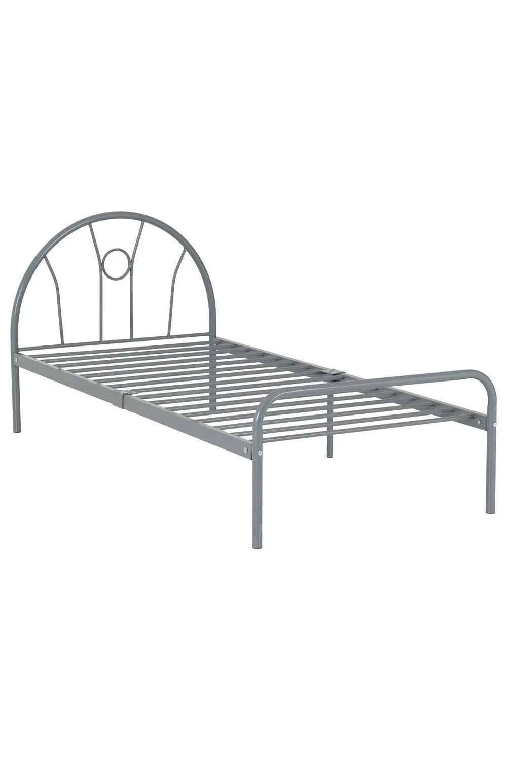 Seconique Nova 3' Single Bed in Metallic Silver 2