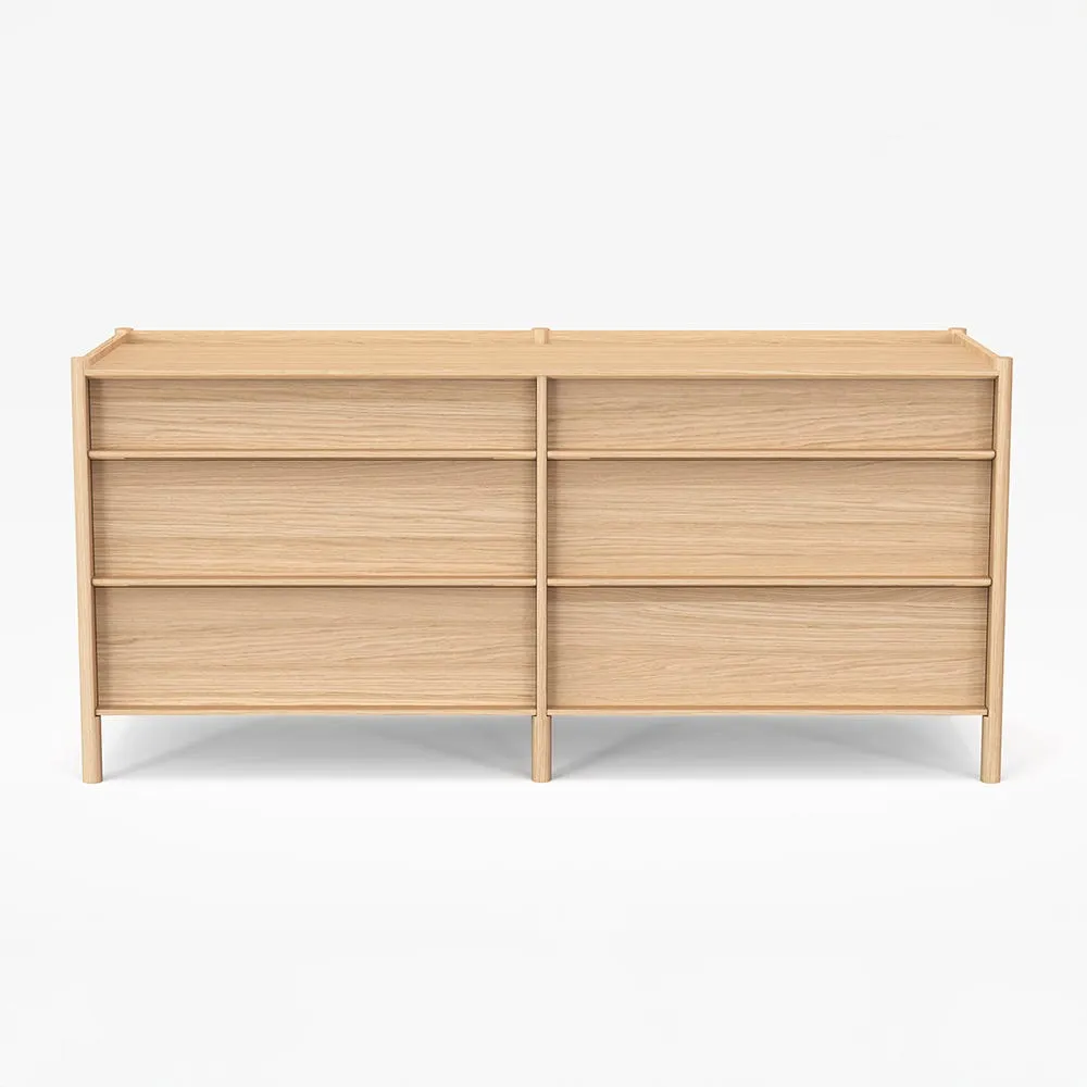 Case Pala 6 Drawers Chest Oak 2