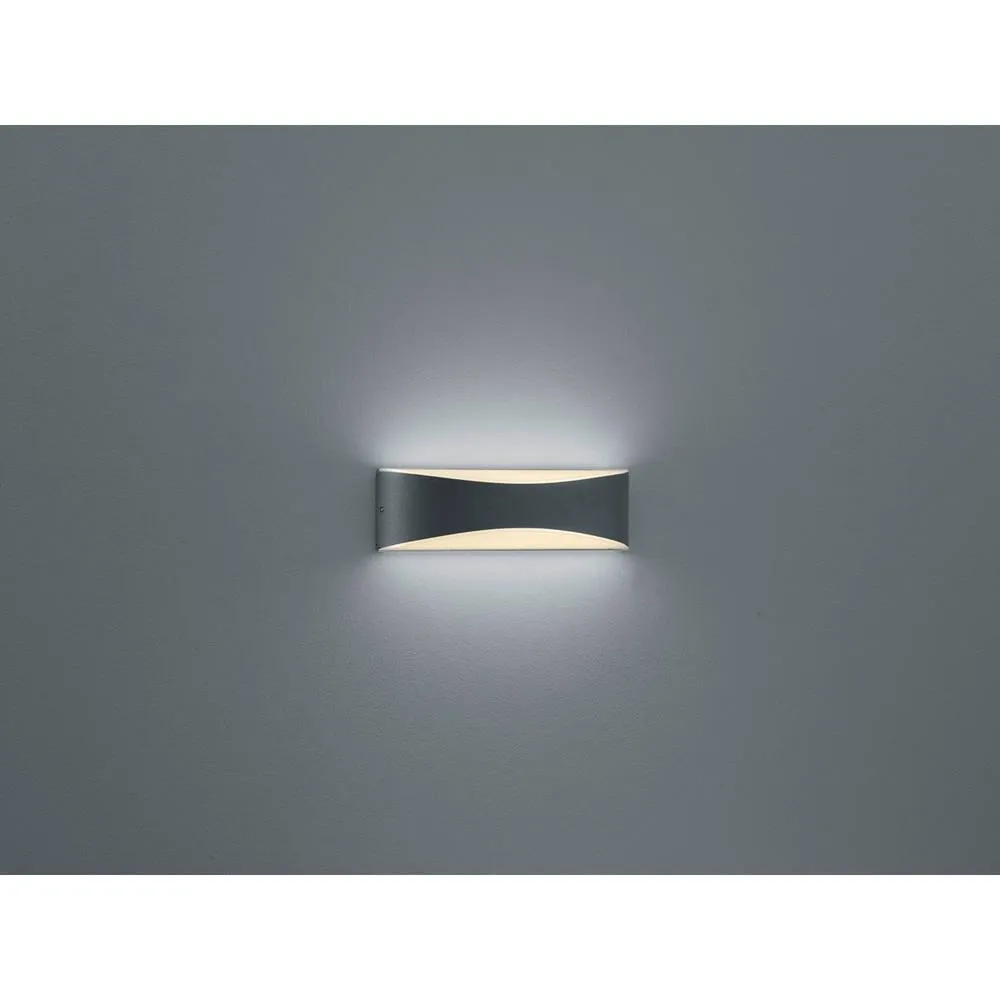 Netlighting Konda Modern Outdoor Flush Wall Lamp Anthracite 3000K IP65 UK Stock in Black 2