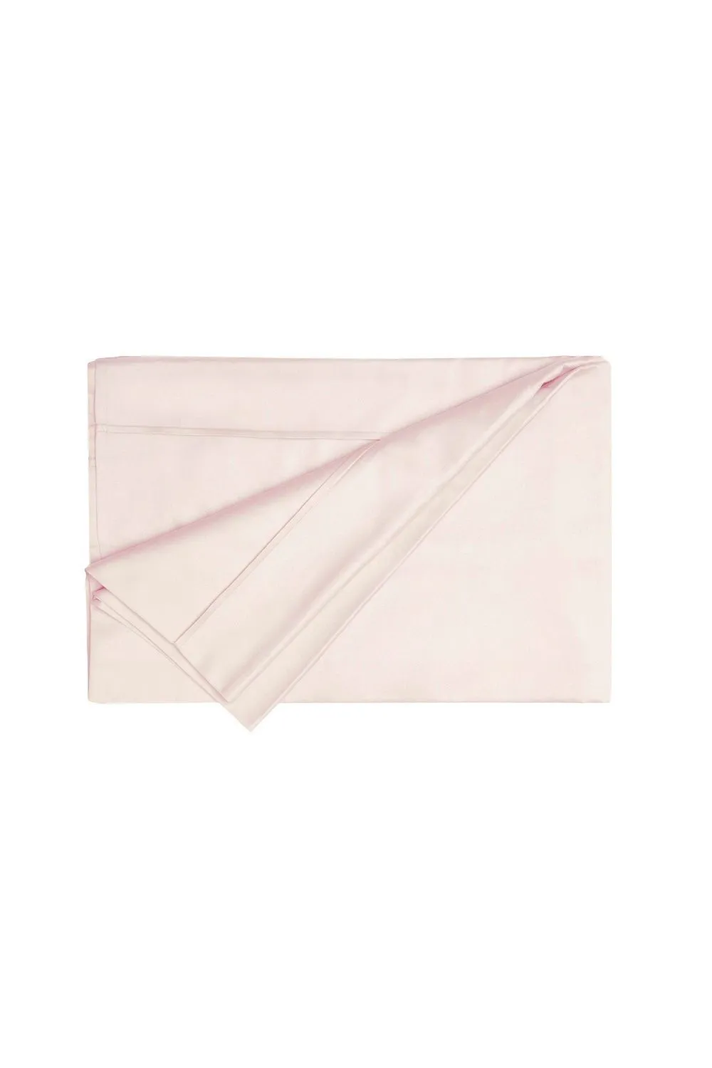 Belledorm Egyptian Cotton 200 Thread Count Flat Sheet in Pale Pink 1