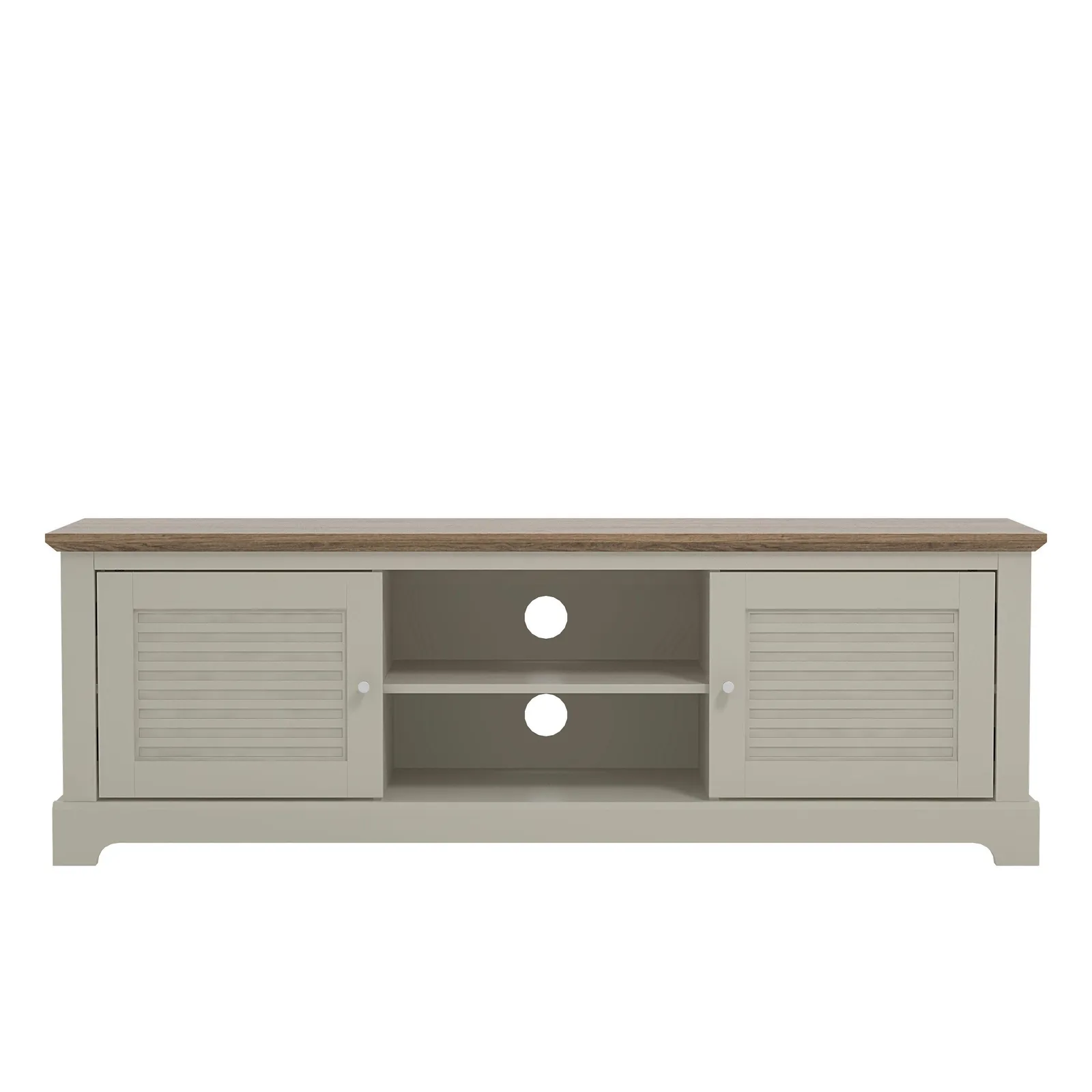 GFW Salcombe TV Unit in Light Grey 2