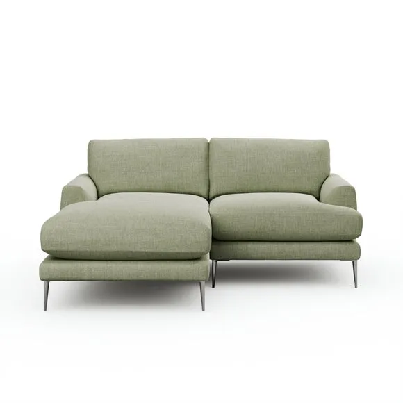 Lawson Chunky Tonal Weave Corner Chaise Sofa 6