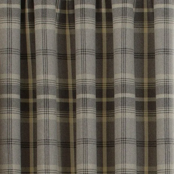 Highland Check Pencil Pleat Curtains 3