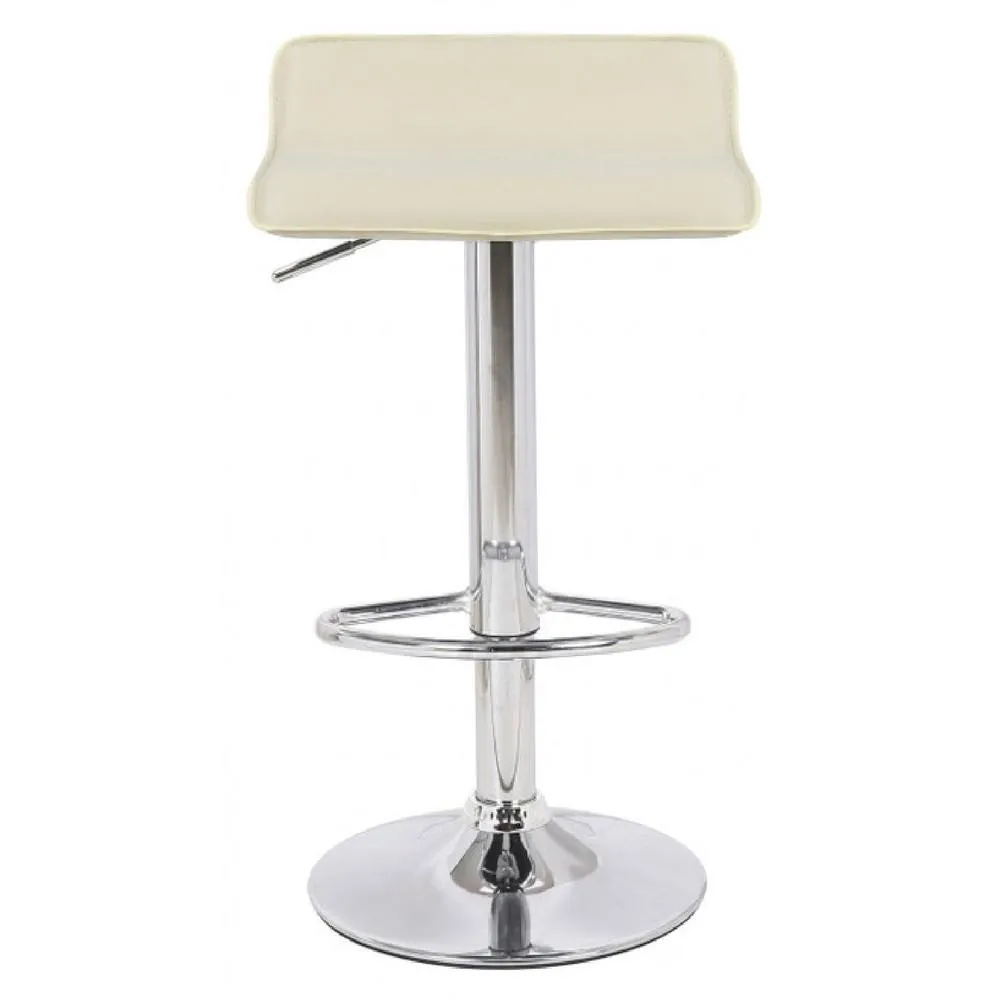 netfurniture Zest Cream Padded Kitchen Bar Stool - Height Adjustable 3