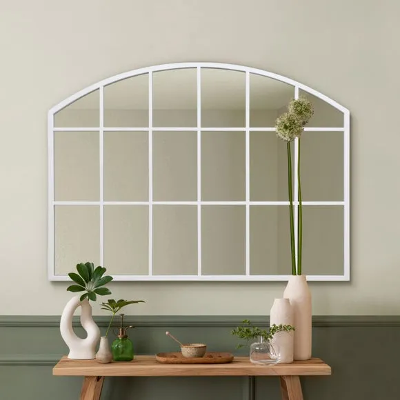 Arcus Arched Window Wide Overmantel Wall Mirror