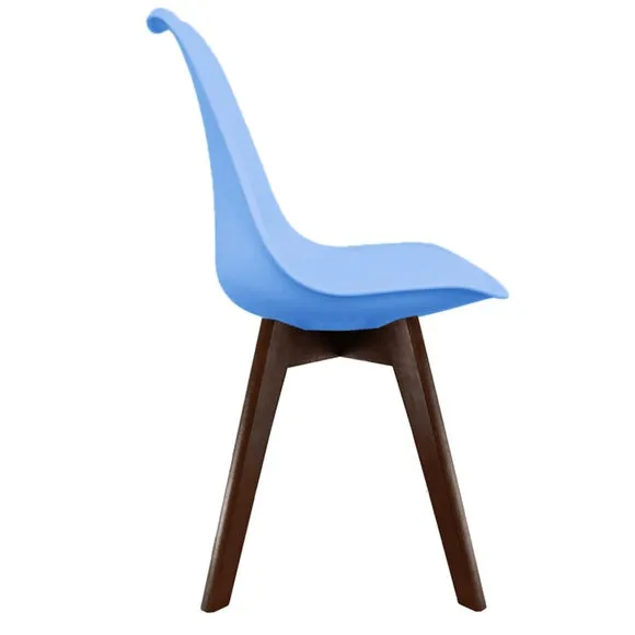 Fusion Living Soho Plastic Dining Chair with Squared Legs 4
