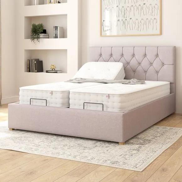 Olivier Eire Linen Adjustable Bed 2