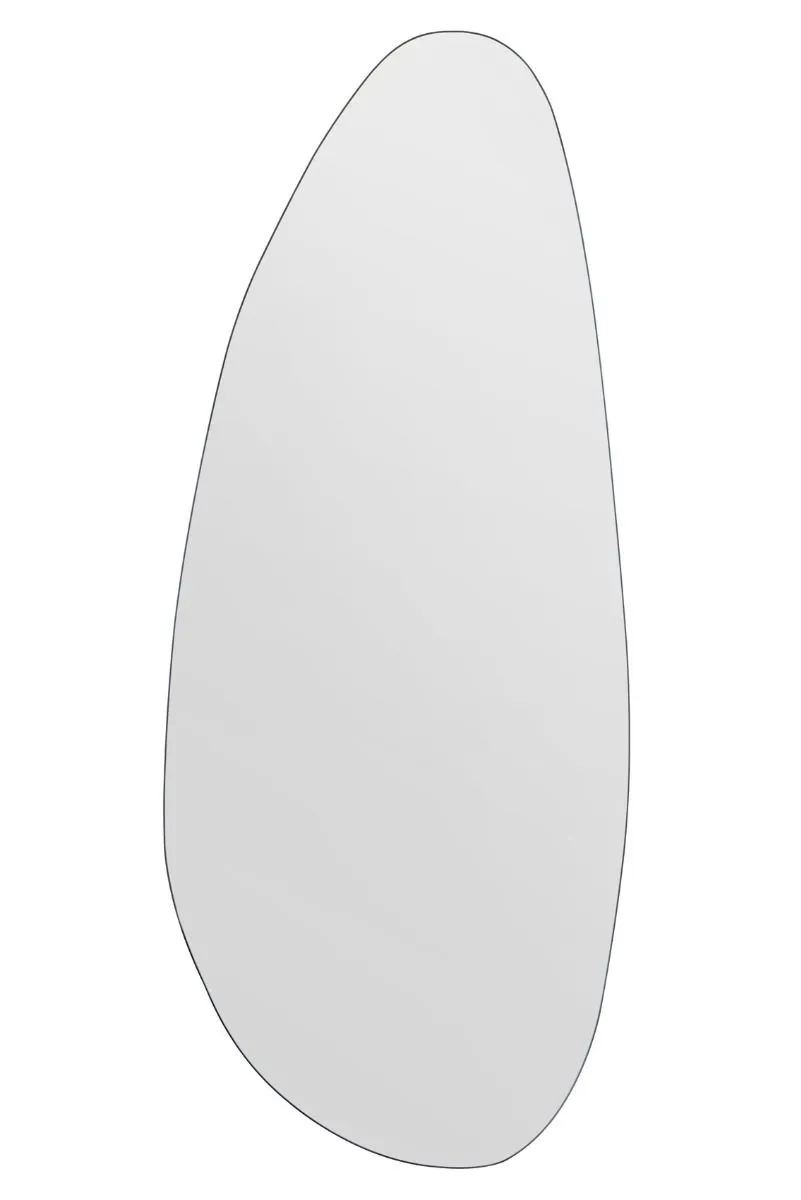 MirrorOutlet The Lacuna - Frameless Pond Wall Mirror 55" X 23" (140x58CM) in Silver 3