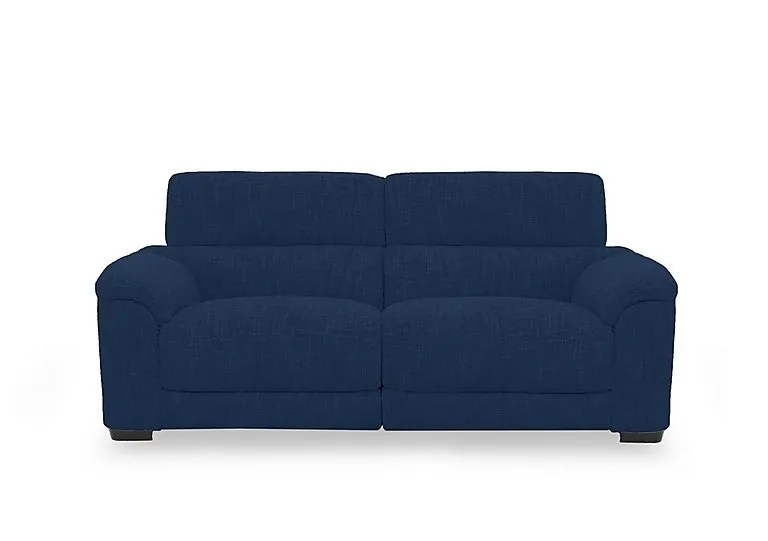 Nova Fabric 3 Seater Power Recliner Sofa with Power Headrests - R330 Steel Blue