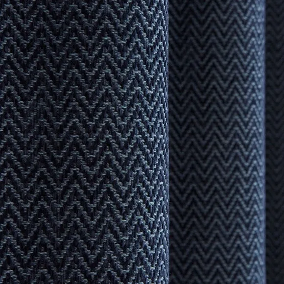 Herringbone Chenille Thermal Eyelet Curtains 3